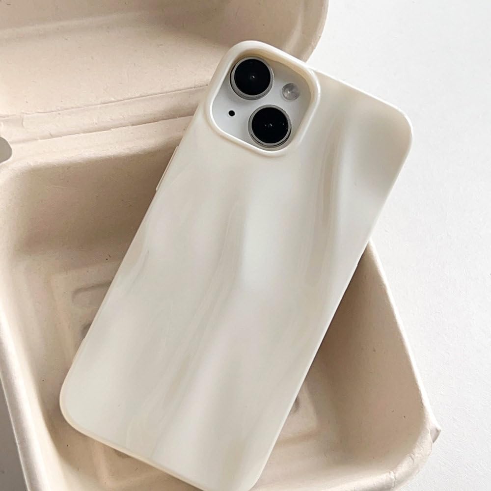 Amazon.co.jp: 高級シルバー水の波紋パターン電話バックケース iphone